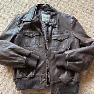vintage leather jacket